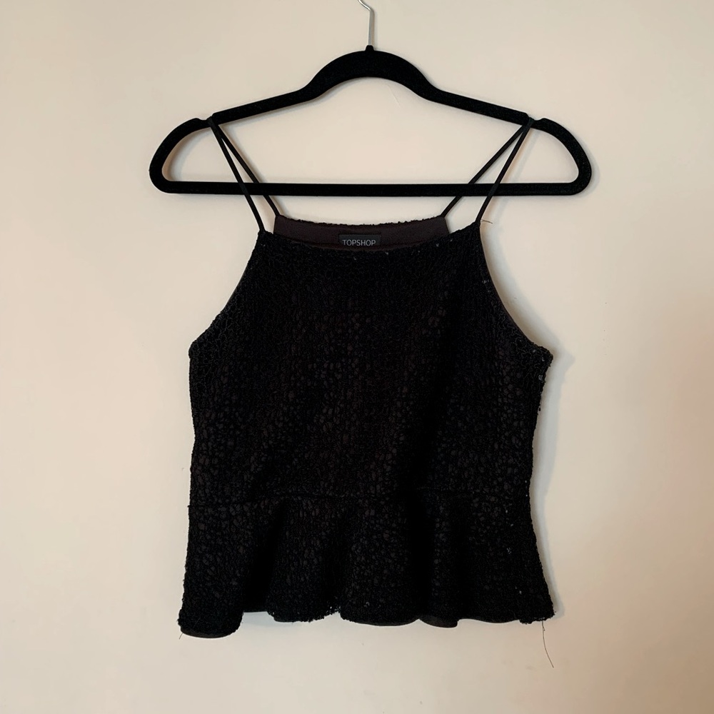 Textured Peplum Shirt